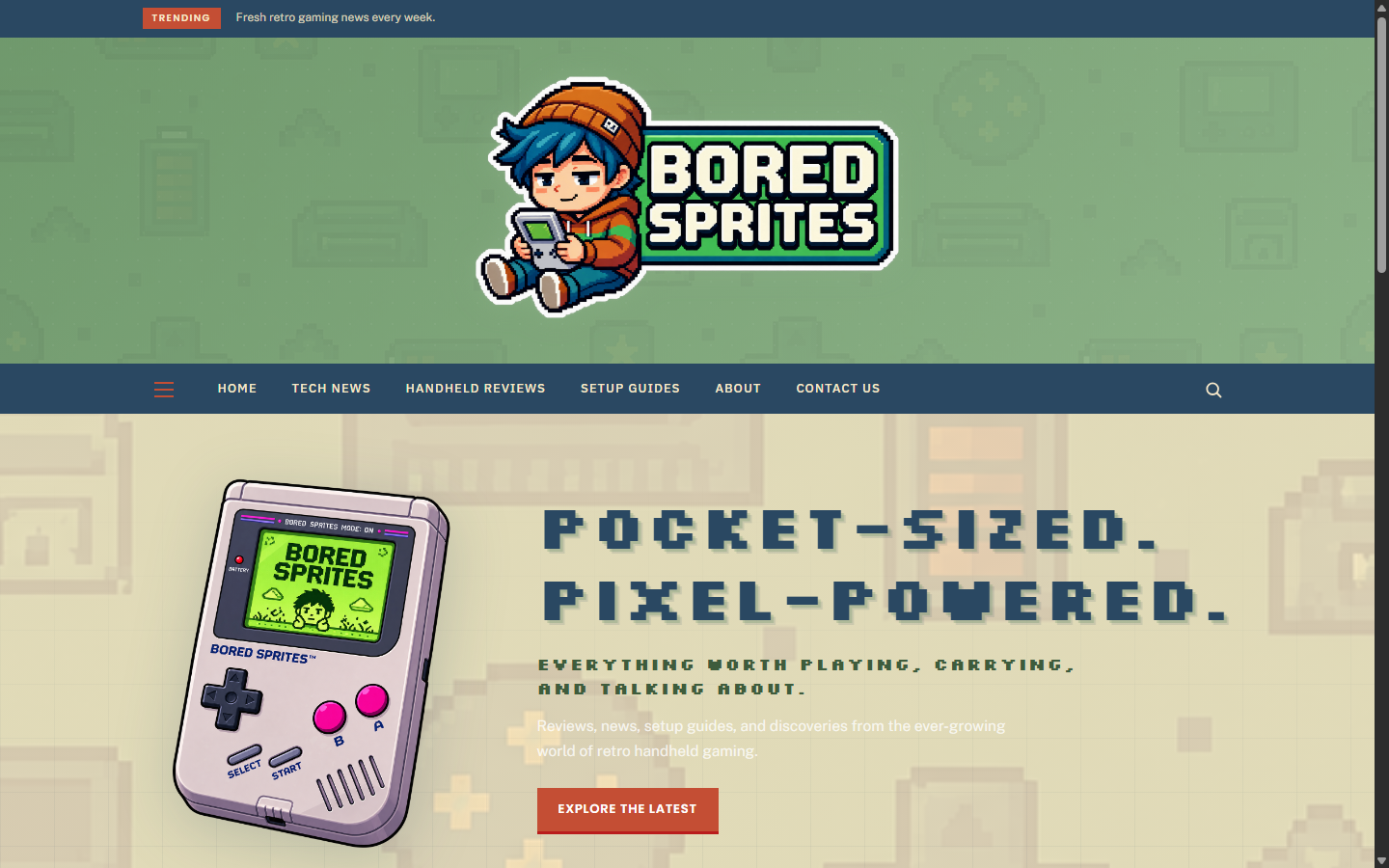 BoredSprites website screenshot